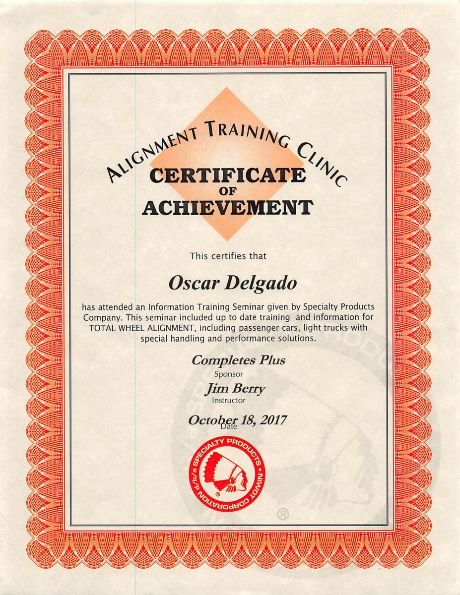 Alignment Certified Technician | Osborn's Automotive Inc.